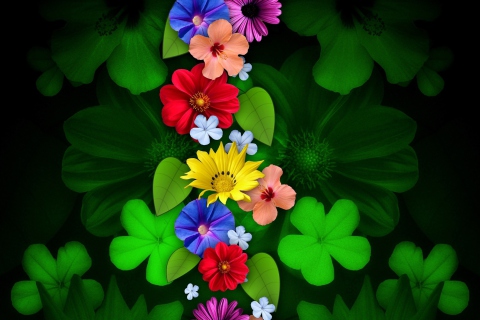 Das Flowers Wallpaper 480x320