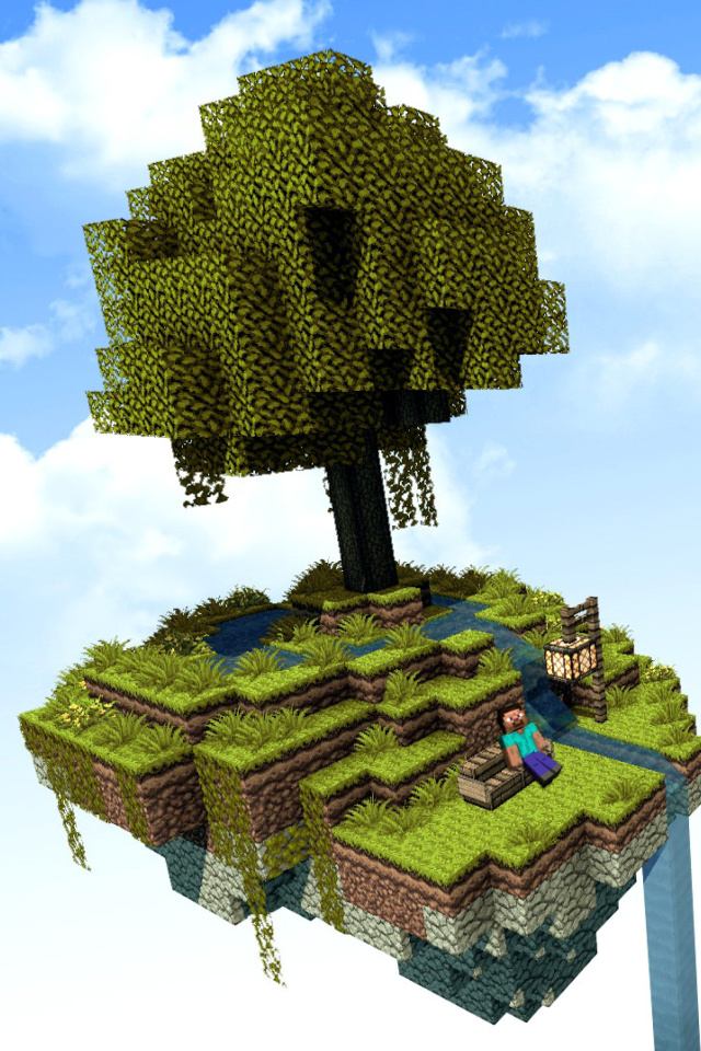 Minecraft Island Texture screenshot #1 640x960