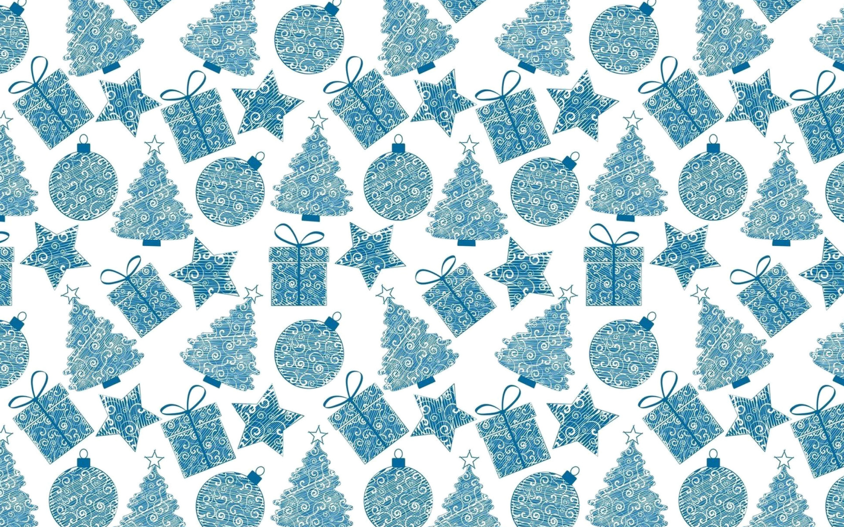 Das Christmas Blue Texture Wallpaper 1680x1050