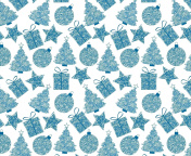 Screenshot №1 pro téma Christmas Blue Texture 176x144