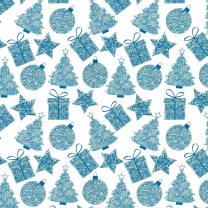 Fondo de pantalla Christmas Blue Texture 208x208