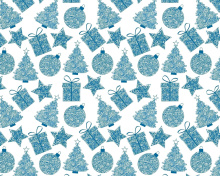 Das Christmas Blue Texture Wallpaper 220x176