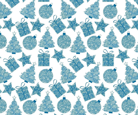 Das Christmas Blue Texture Wallpaper 480x400