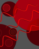 Red Crazy Design wallpaper 128x160