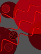 Das Red Crazy Design Wallpaper 132x176