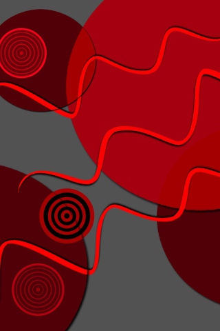 Das Red Crazy Design Wallpaper 320x480