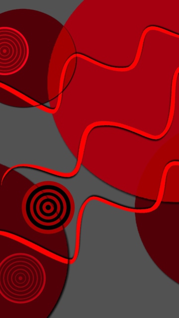Das Red Crazy Design Wallpaper 360x640