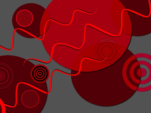 Das Red Crazy Design Wallpaper 640x480