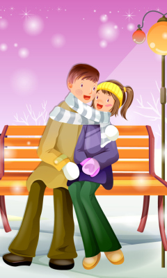 Screenshot №1 pro téma Romantic Winter 240x400