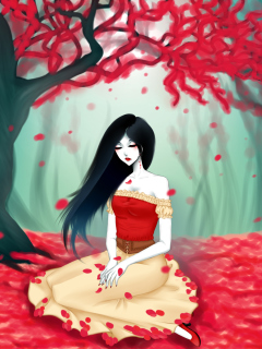 Fondo de pantalla Vampire Queen 240x320