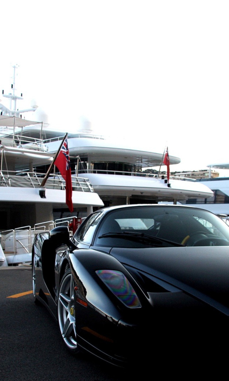 Обои Cars Monaco And Yachts 768x1280