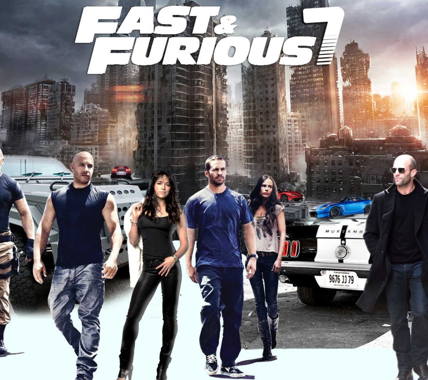 Fondo de pantalla Fast Furious 7 1440x1280