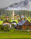 Das Gosau Village - Austria Wallpaper 128x160