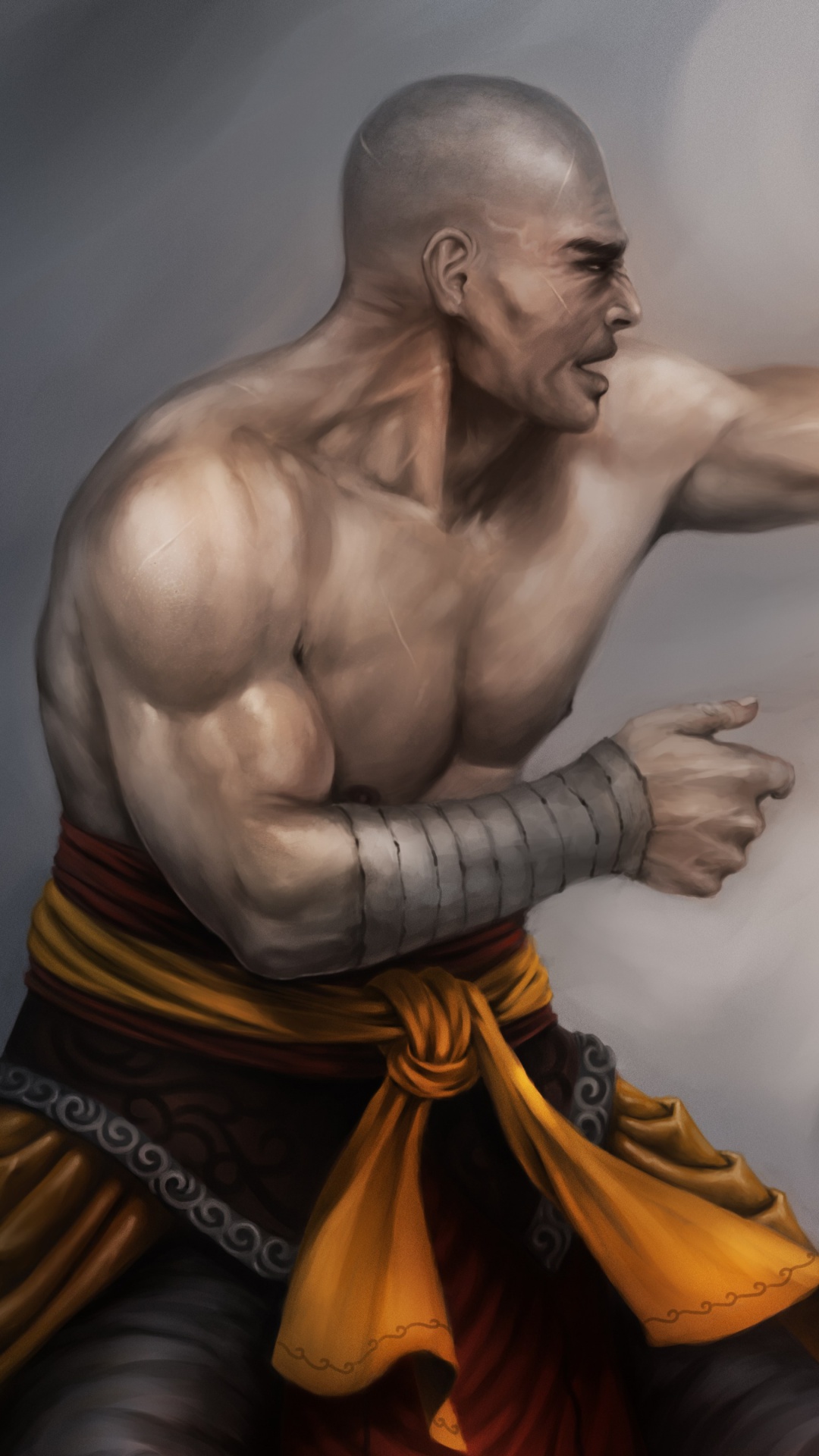 Warrior Monk by Lucas Torquato de Resende wallpaper 1080x1920