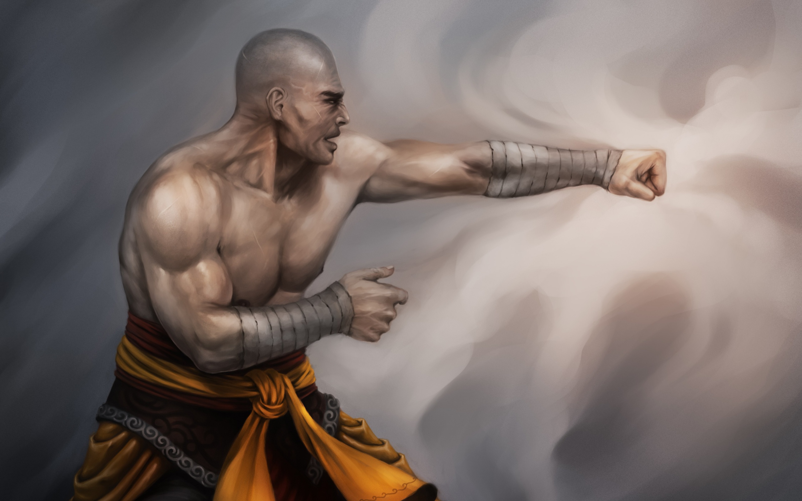 Warrior Monk by Lucas Torquato de Resende wallpaper 2560x1600