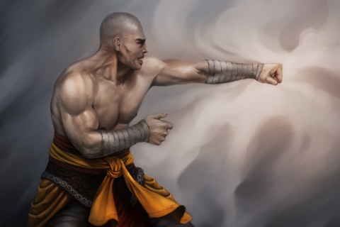 Screenshot №1 pro téma Warrior Monk by Lucas Torquato de Resende 480x320