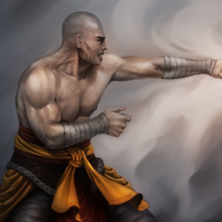 Kostenloses Warrior Monk by Lucas Torquato de Resende Wallpaper für 2048x2048
