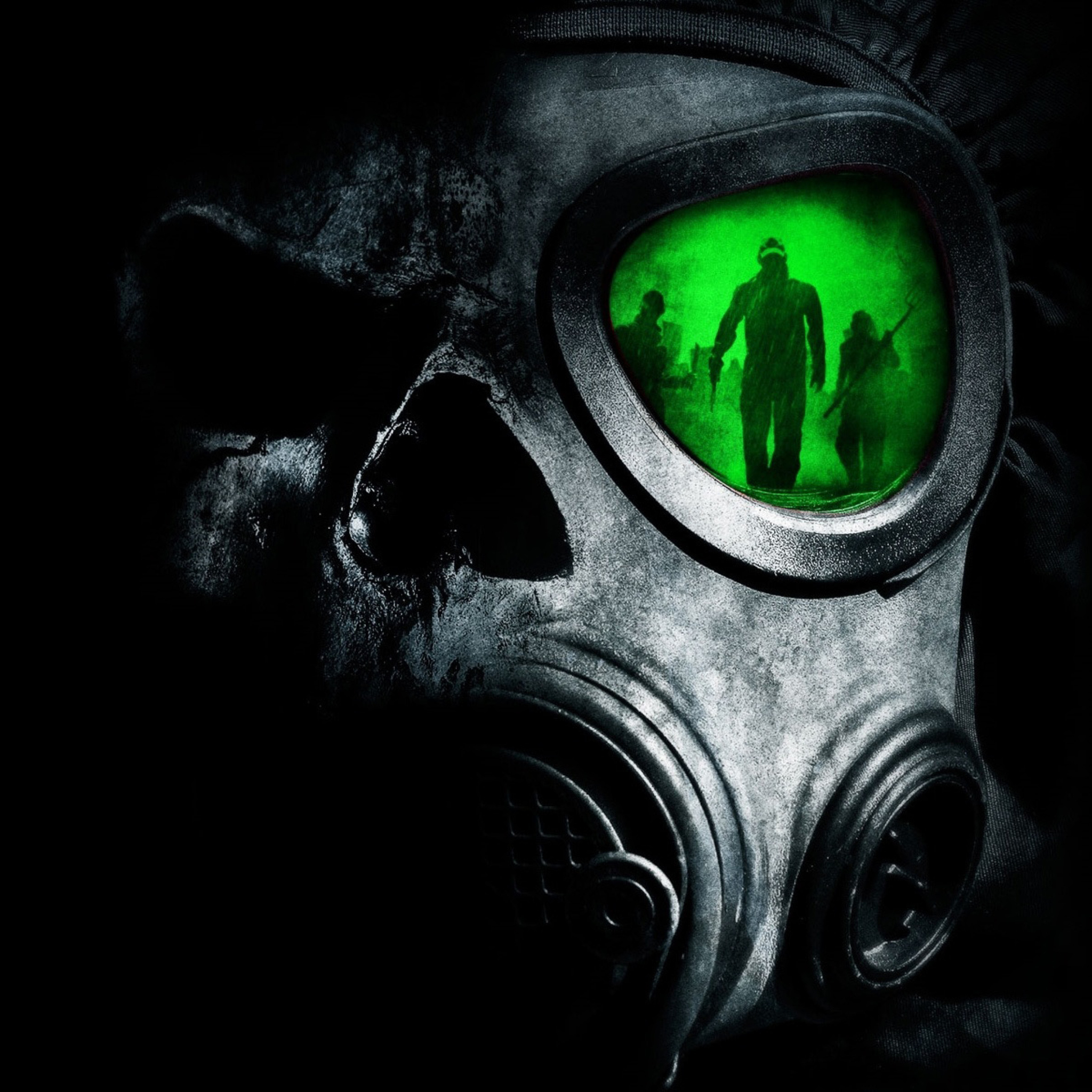 Das Army Gas Mask Wallpaper 2048x2048