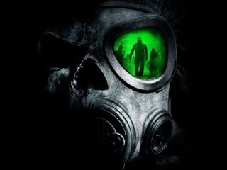 Das Army Gas Mask Wallpaper 320x240
