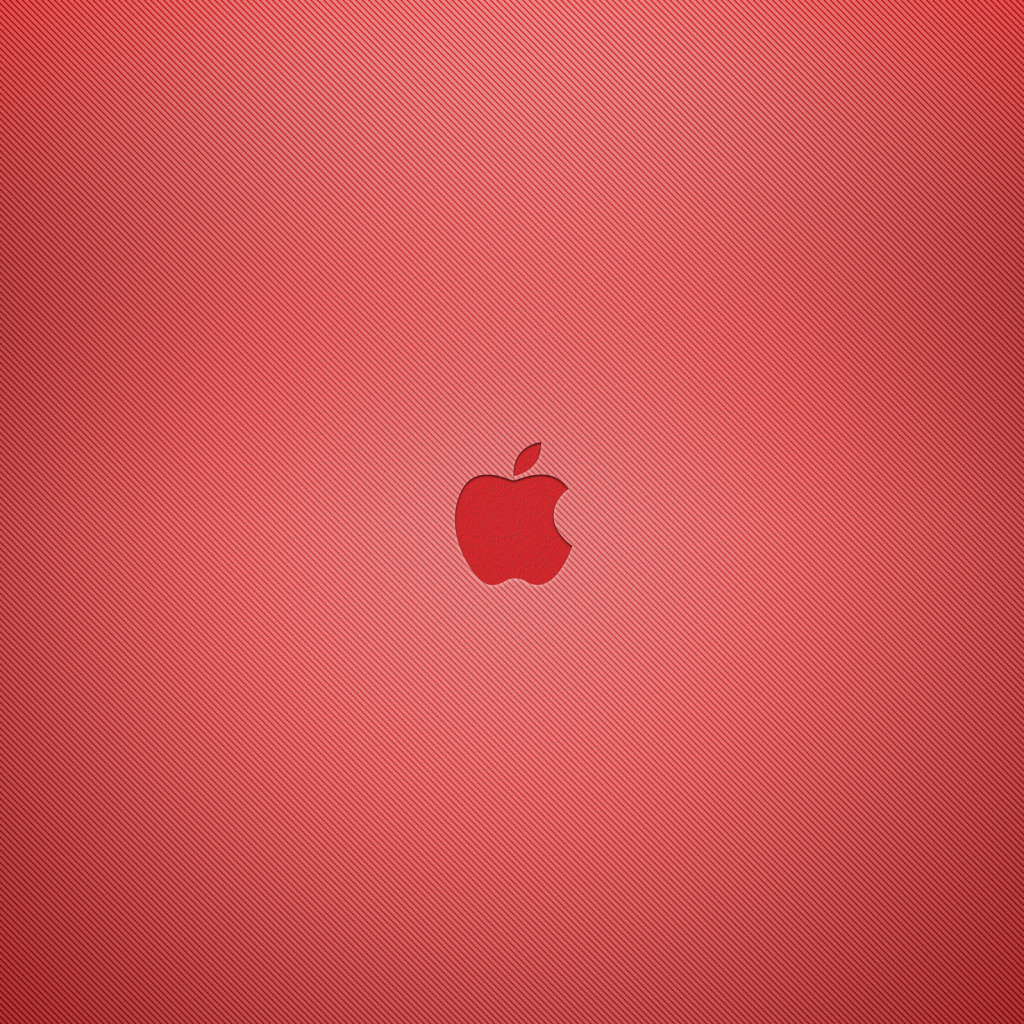 Red Apple Mac Logo wallpaper 1024x1024