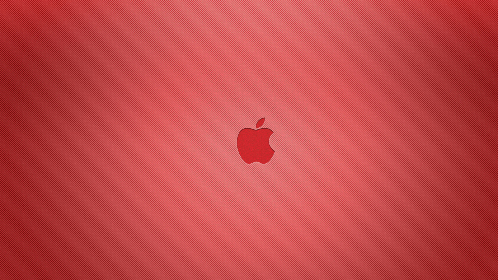 Das Red Apple Mac Logo Wallpaper 1600x900