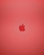 Обои Red Apple Mac Logo 176x220