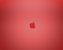 Обои Red Apple Mac Logo 220x176