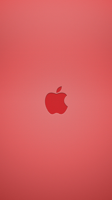 Обои Red Apple Mac Logo 360x640
