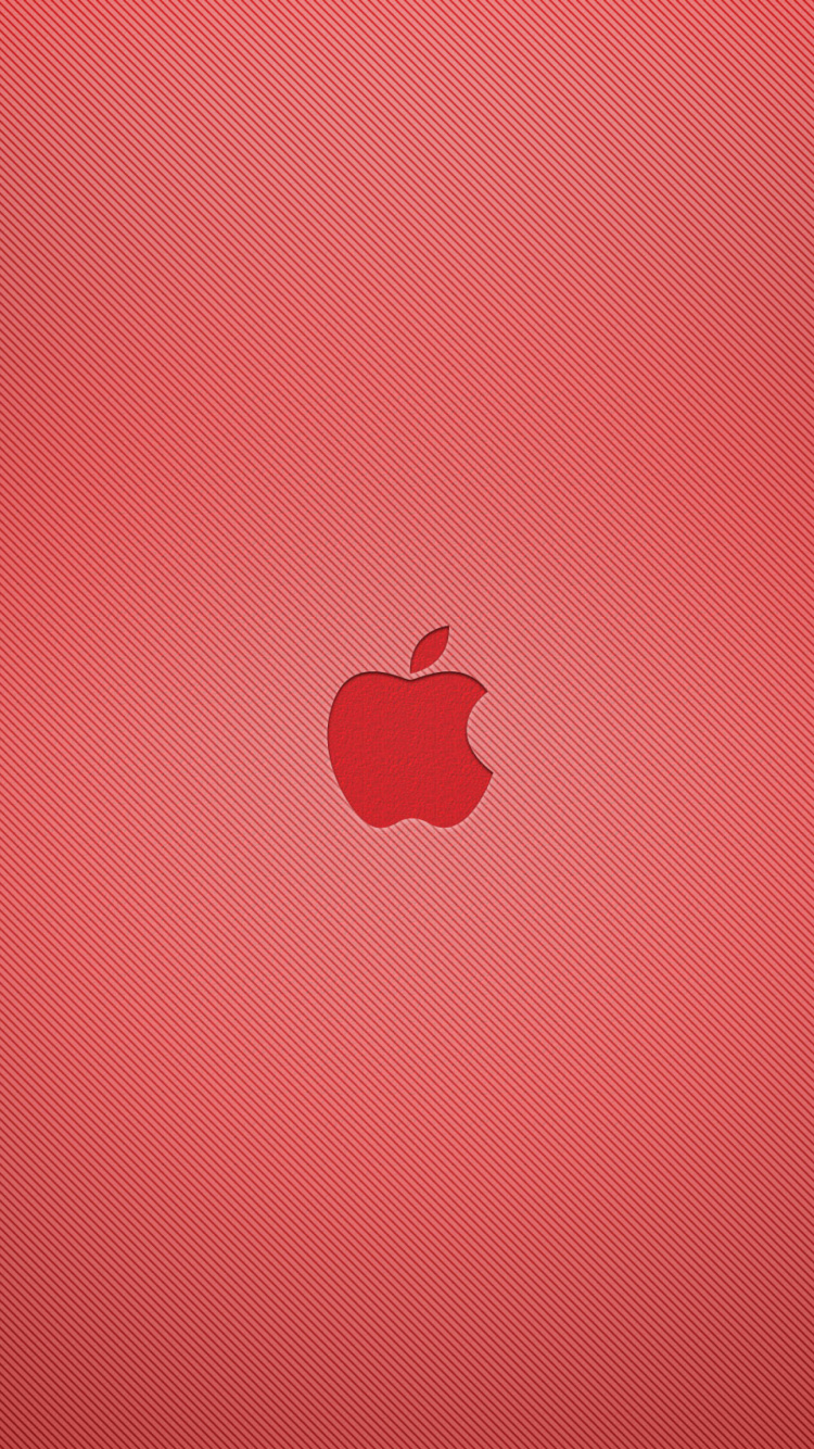 Обои Red Apple Mac Logo 750x1334