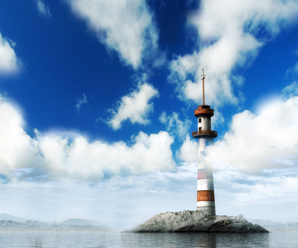 Обои Lighthouse on West Coast 960x800