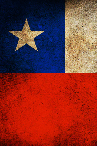 Chile Flag wallpaper 320x480