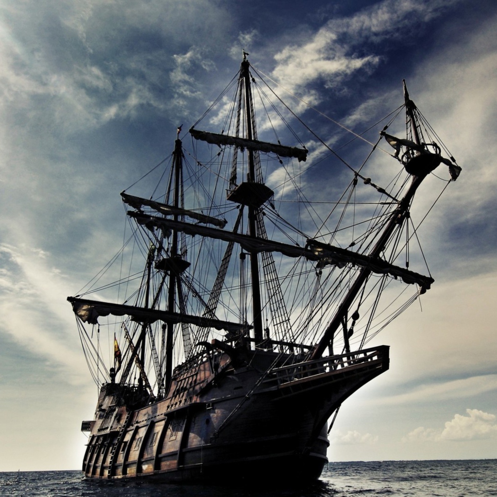 Das Black Pearl Pirates Of The Caribbean Wallpaper 1024x1024