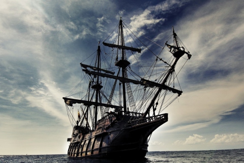 Обои Black Pearl Pirates Of The Caribbean 480x320