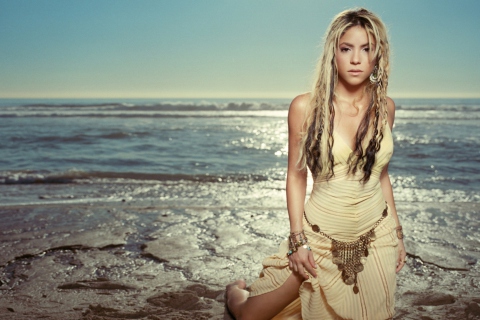 Fondo de pantalla Shakira 480x320