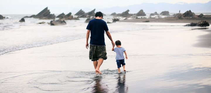 Dad And Son wallpaper 720x320