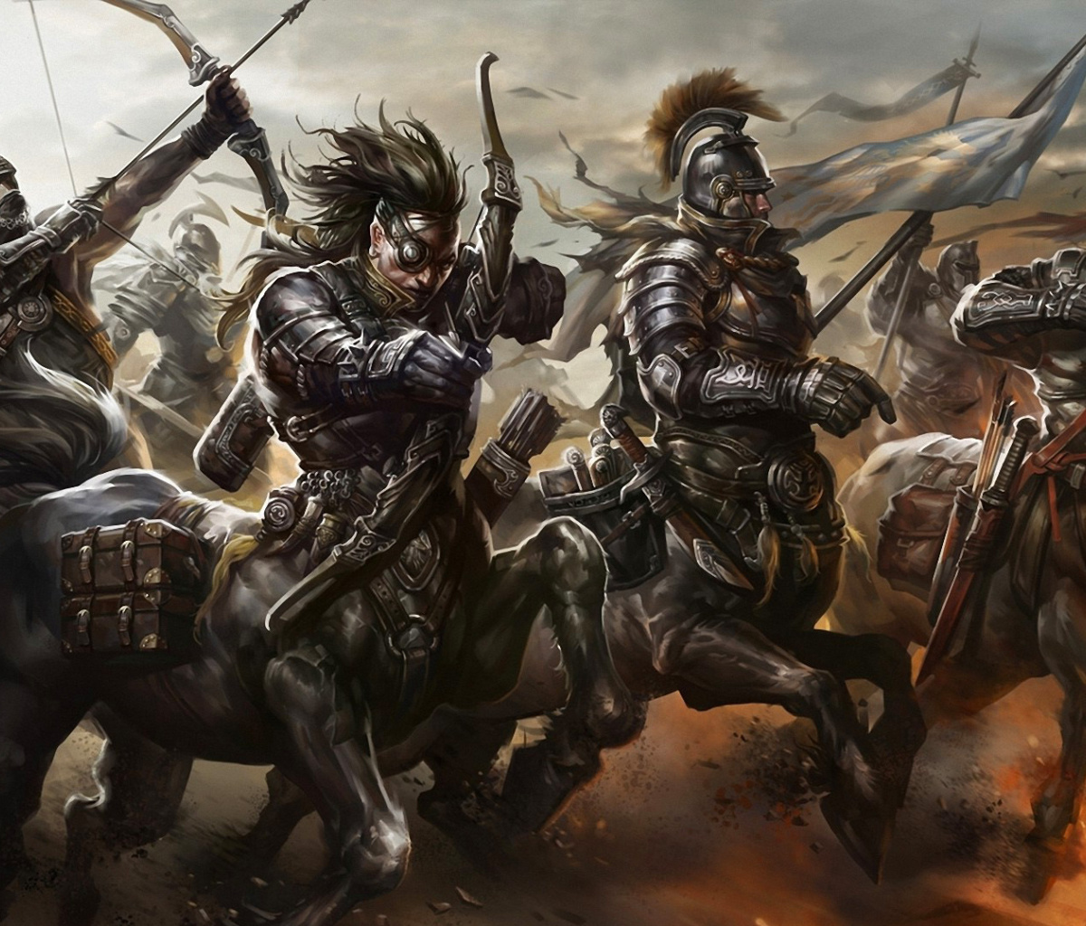 Das Centaur Warriors from Mythology Wallpaper 1200x1024