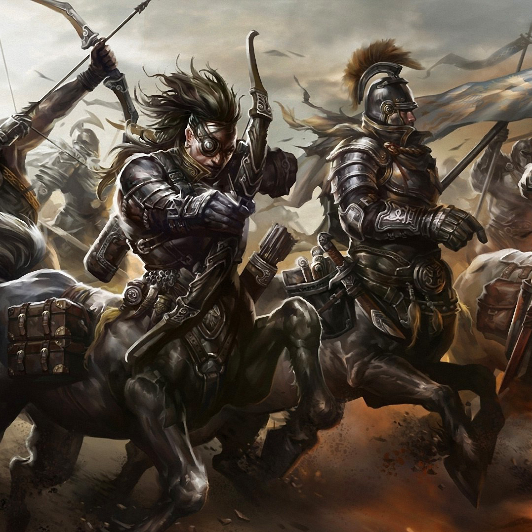 Sfondi Centaur Warriors from Mythology 2048x2048