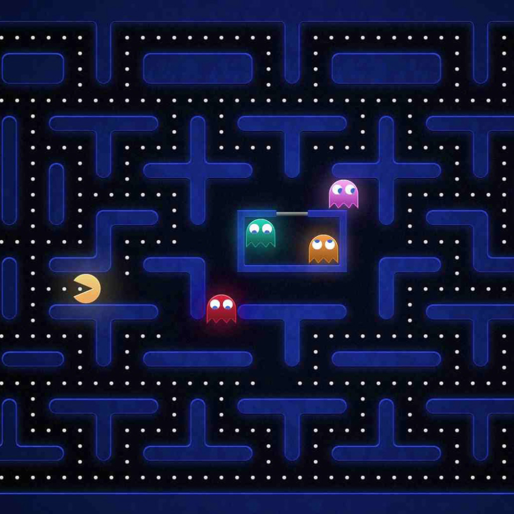 Das Pacman Best 90 Game Wallpaper 1024x1024