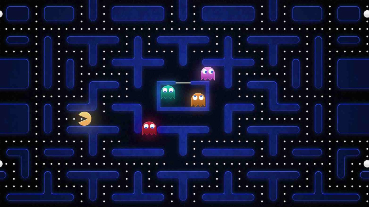 Pacman Best 90 Game wallpaper 1280x720