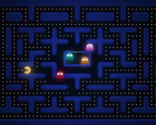Pacman Best 90 Game screenshot #1 220x176