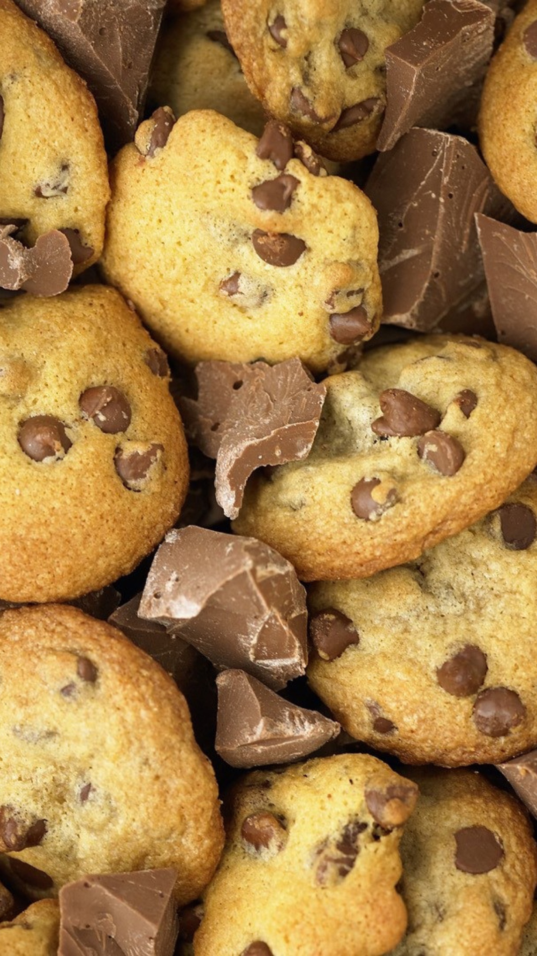 Fondo de pantalla Chocolate Chip Cookies 1080x1920