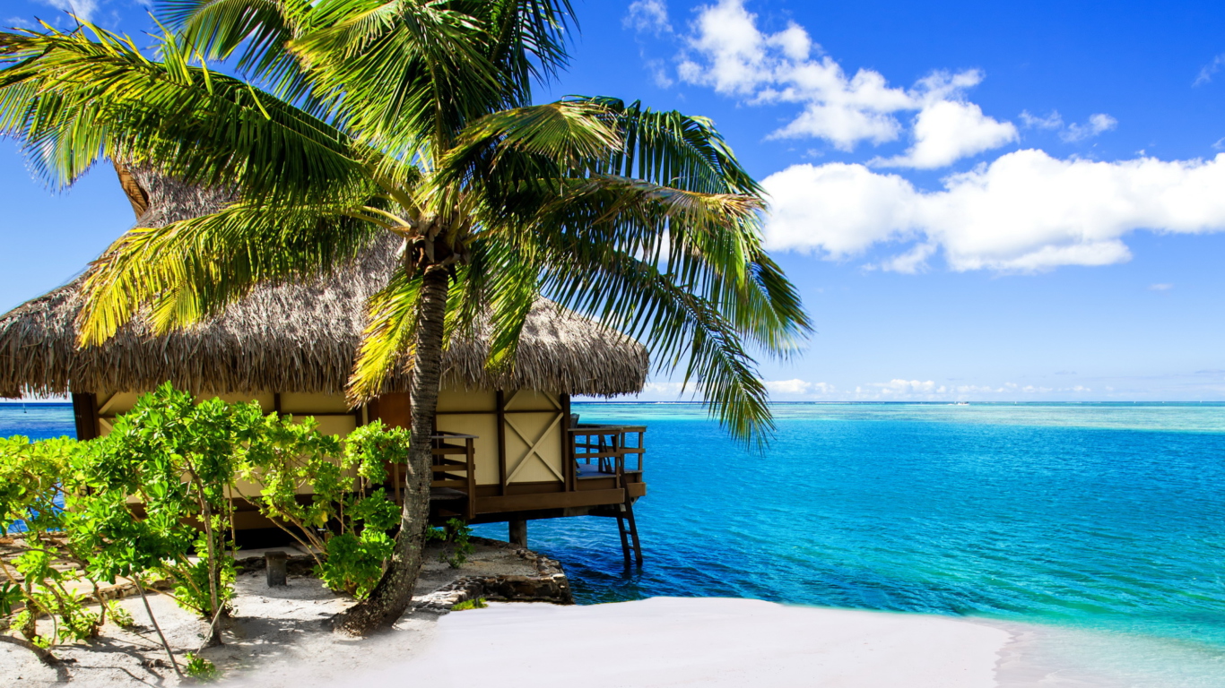 Fondo de pantalla Tropical Paradise - Villa Aquamare 1366x768