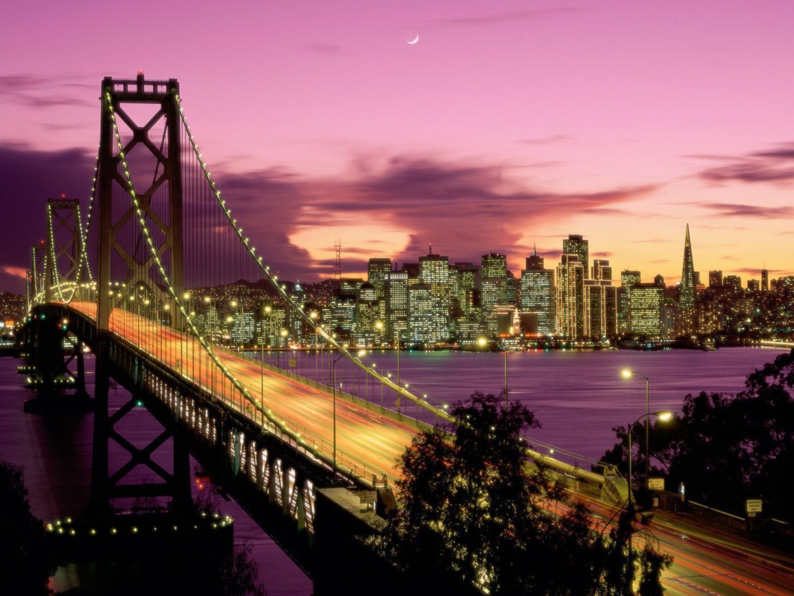 Screenshot №1 pro téma Bay Bridge - San Francisco California 1152x864
