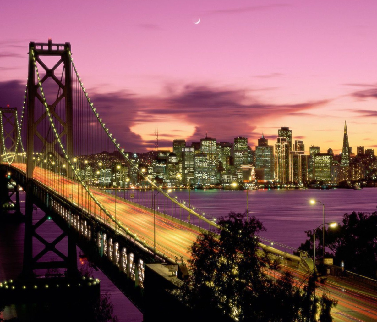 Das Bay Bridge - San Francisco California Wallpaper 1200x1024