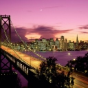 Das Bay Bridge - San Francisco California Wallpaper 128x128