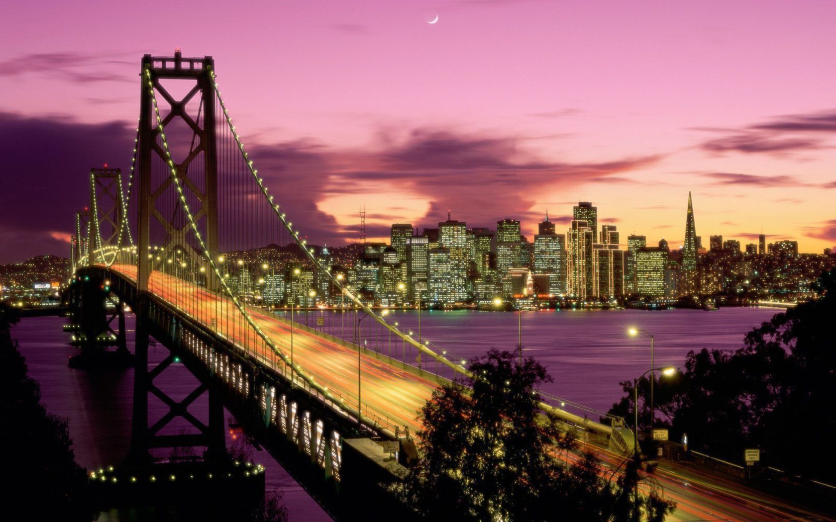 Das Bay Bridge - San Francisco California Wallpaper 1680x1050