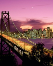 Bay Bridge - San Francisco California wallpaper 176x220