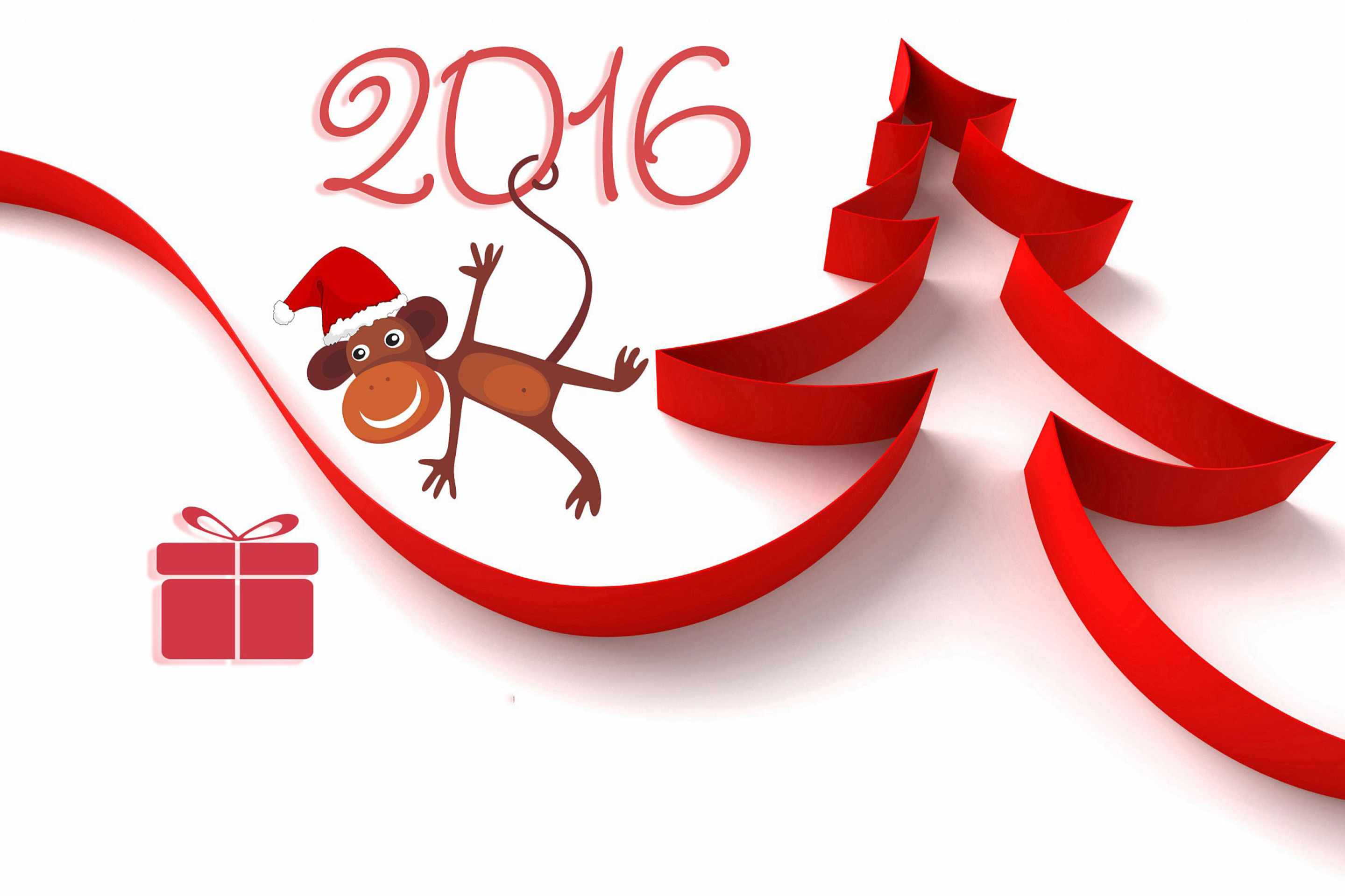 Fondo de pantalla New Year 2016 of Monkey Zodiac 2880x1920