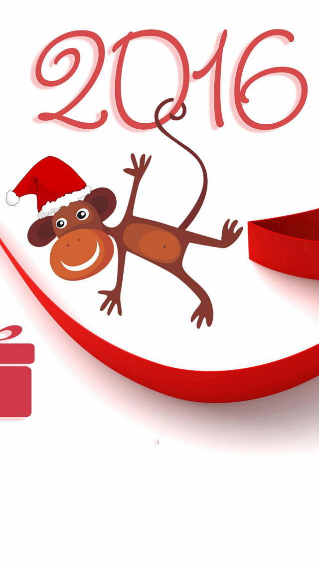 Das New Year 2016 of Monkey Zodiac Wallpaper 640x1136