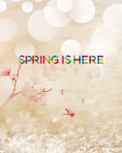 Das Spring Is Here Wallpaper 176x220